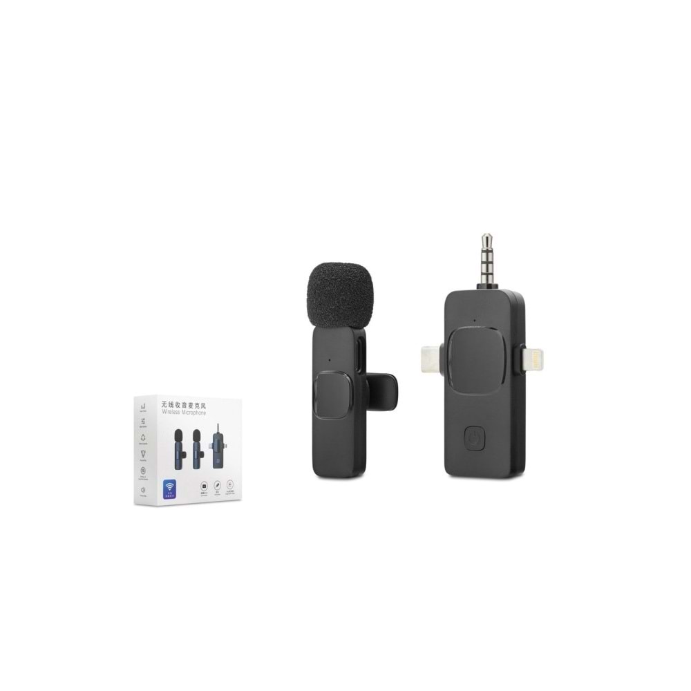 Hadron HDX2781 Kablosuz Yaka Mikrofon 3in1 (Tak ve Konuş 20 Metre Erişilebilir Resepsiyon)