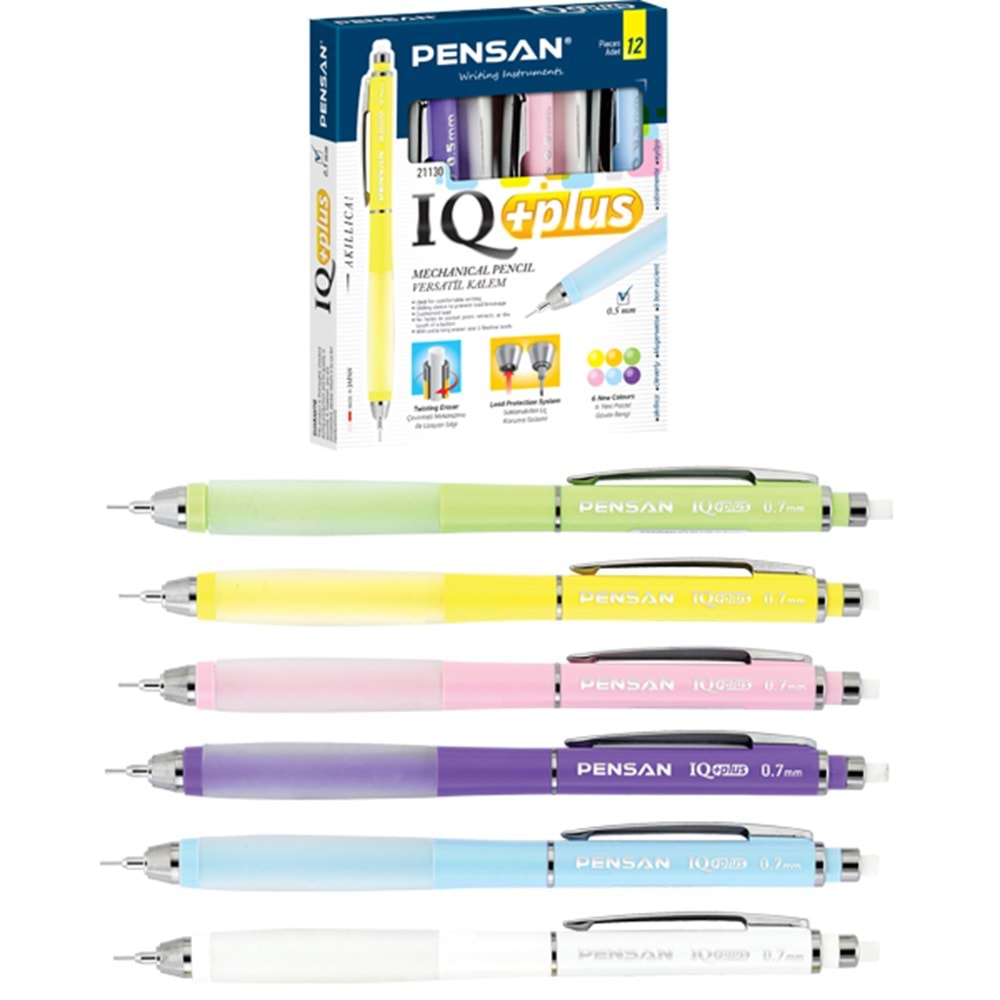 Pensan Versatil Kalem IQ Plus 0.7 MM 5 Renk 21130(1 Adet)