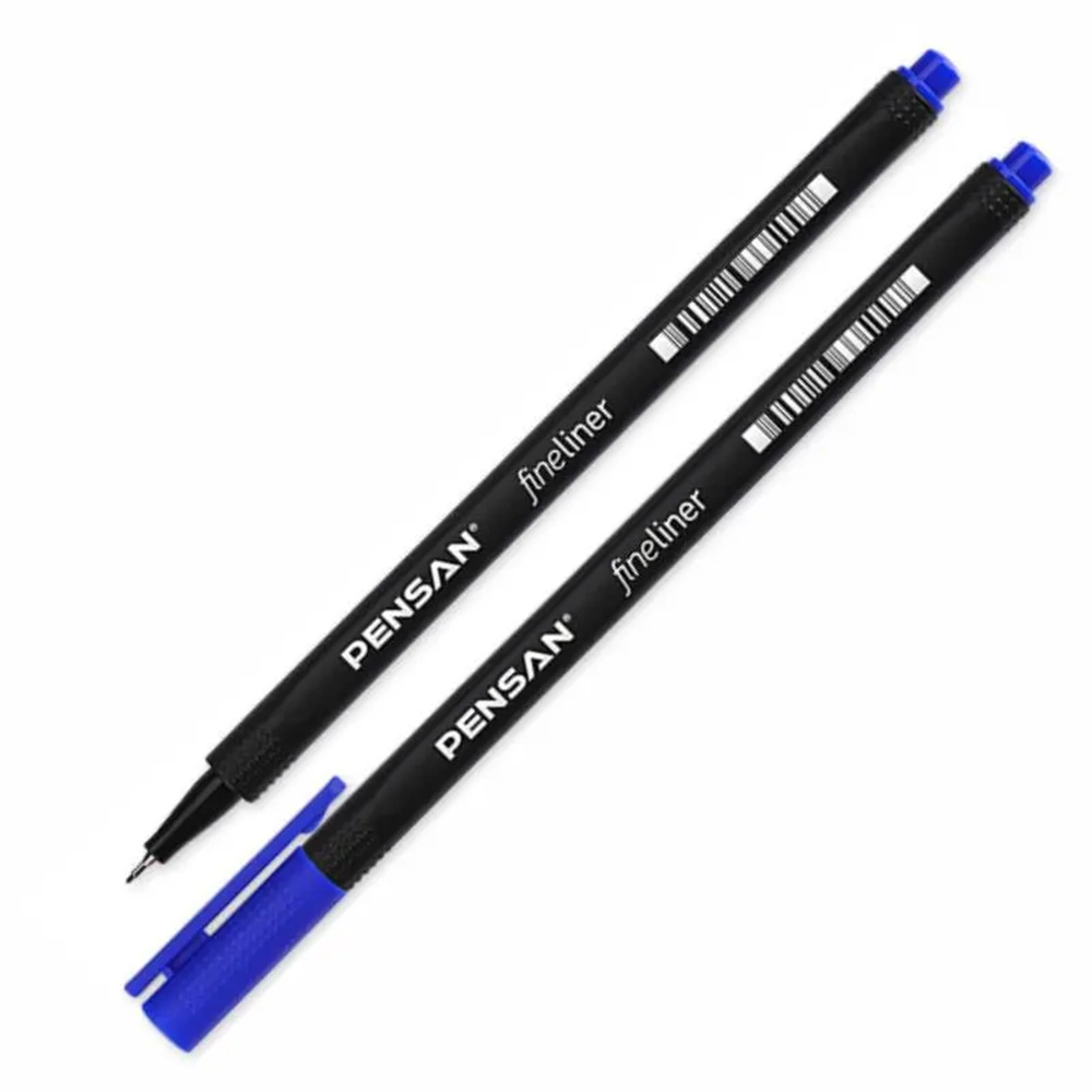 Pensan Fineliner Keçe Uç Kalem 0.4 mm Mavi 6500 (1 Adet)