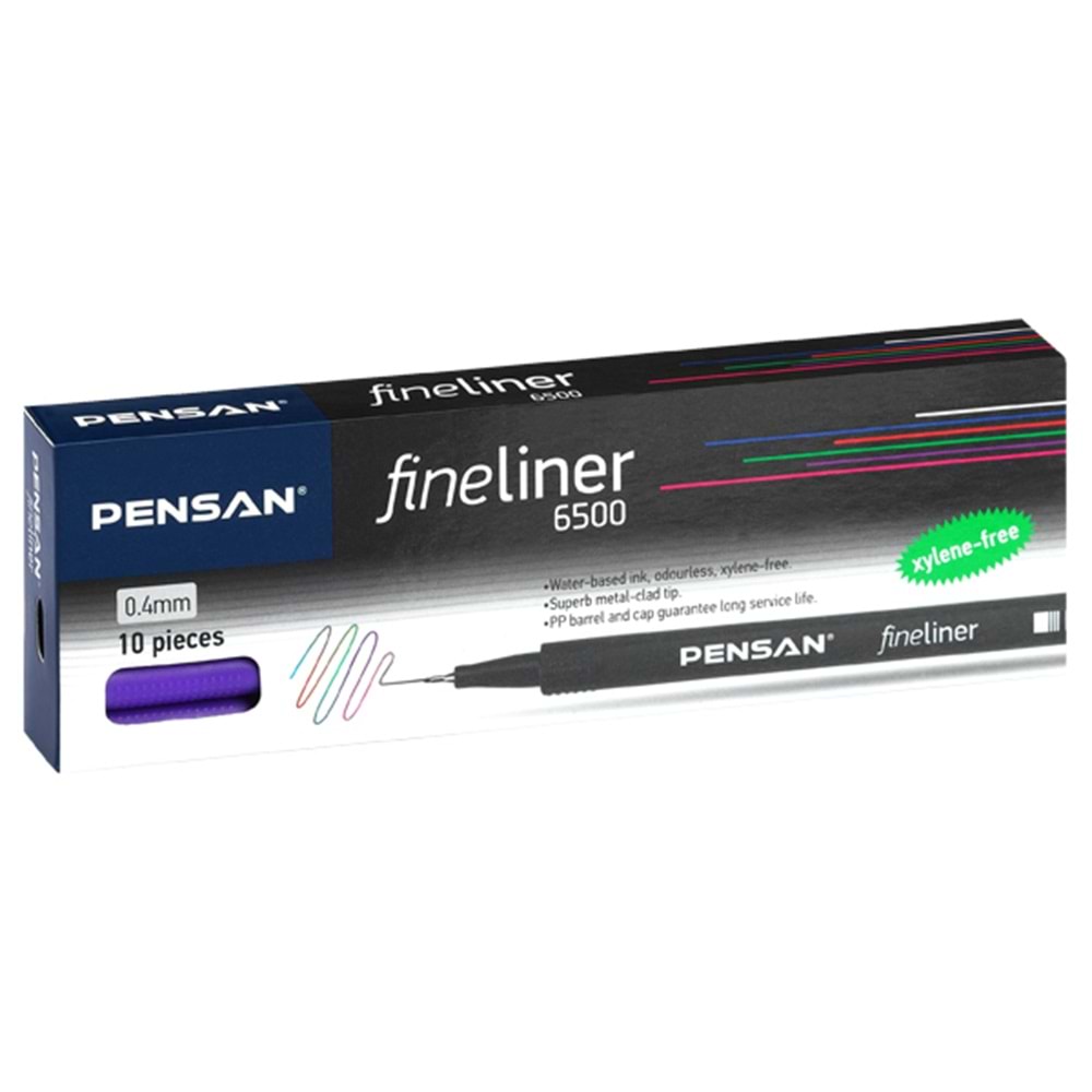 Pensan Fineliner Keçe Uç Kalem Turuncu 6500 (1 Adet)