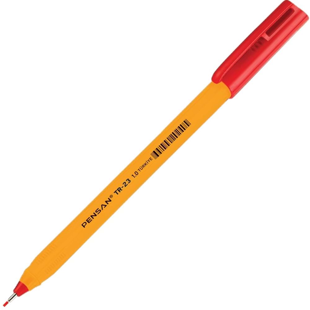 Pensan Tükenmez Kalem Üçgen Kırmızı TR-23 (1 Adet)