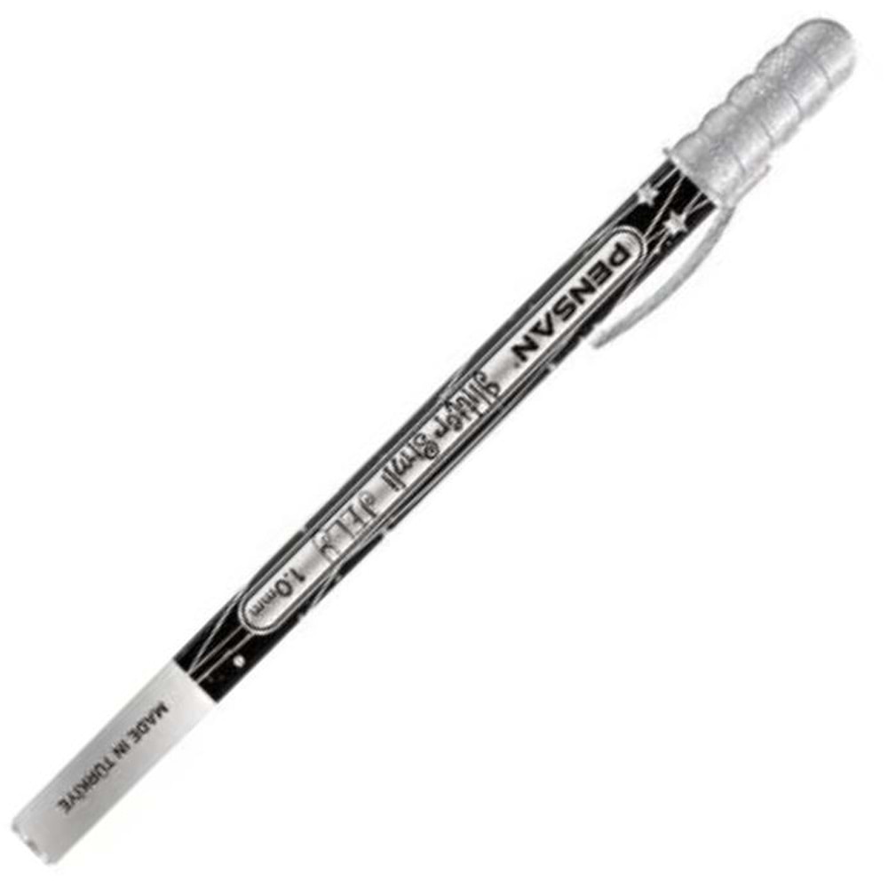Pensan Jel Kalem Jely 1.0 MM Glıtter Simli Gümüş 2800 (1 Adet)