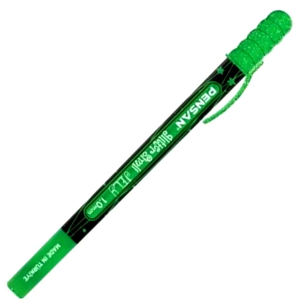 Pensan Jel Kalem Jely 1.0 MM Glıtter Simli Yeşil 2800 (1 Adet)
