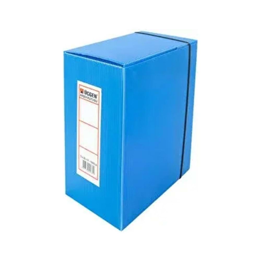 Üçgen Proje Kutusu Plastik Battal 13x22x31 Mavi (1 Adet)