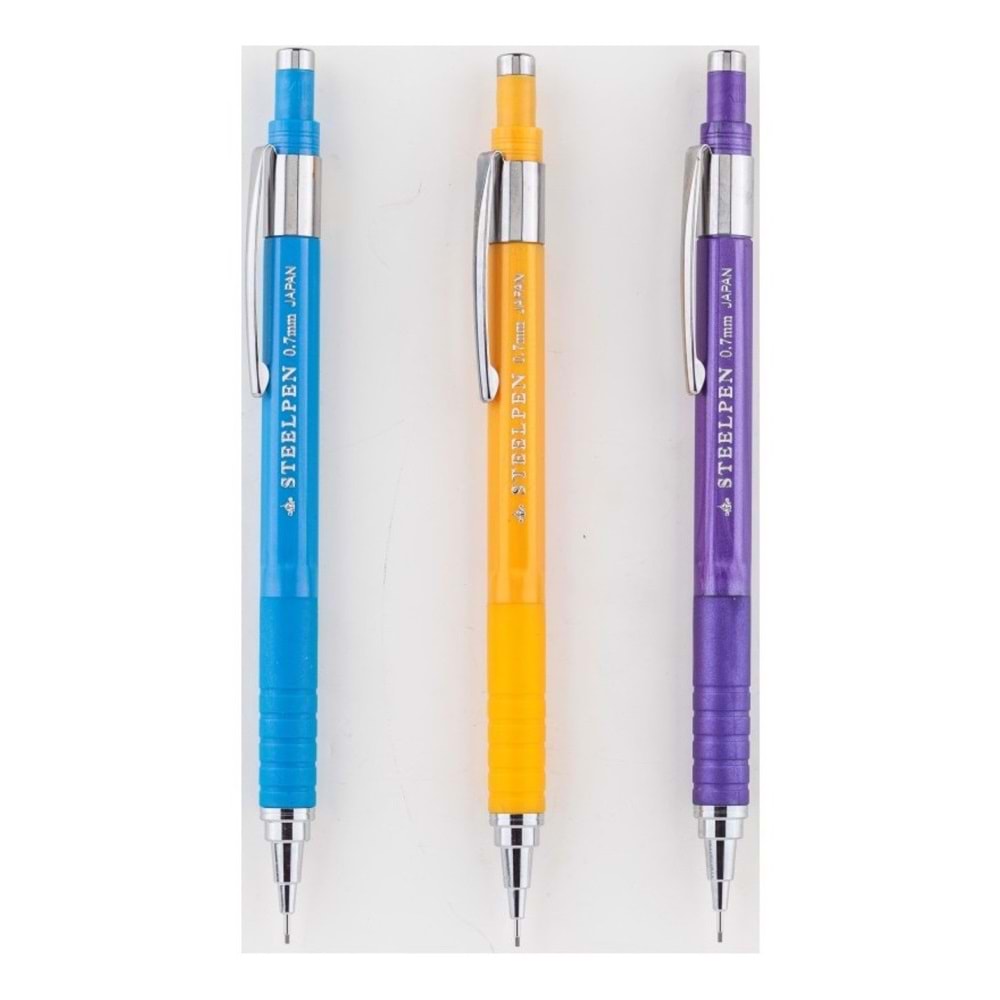 Steel Pen Tükenmez Kalem 0.7 mm Canlı Renkler 340V (1 Adet)