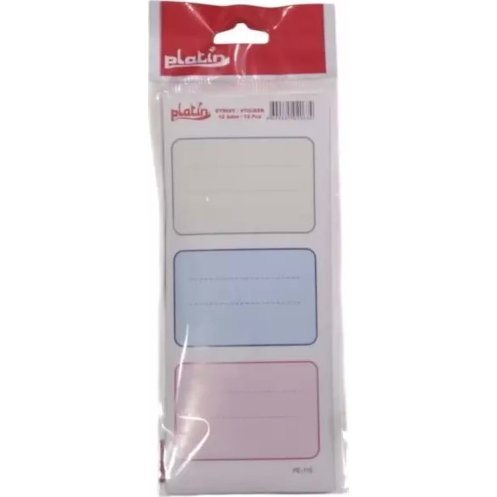 Platin Okul-Ofis Etiketi 8,5x19,5 PE-116