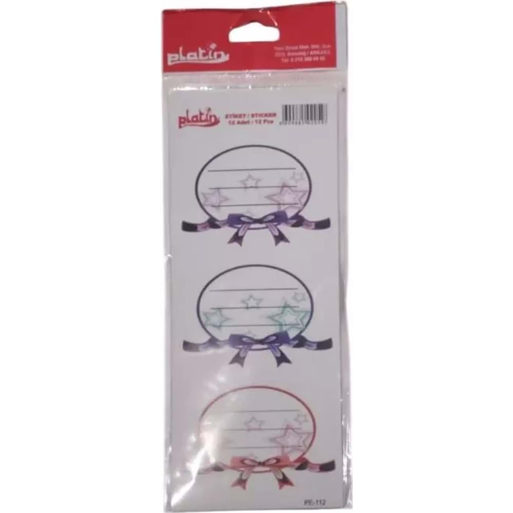 Platin Okul-Ofis Etiketi 8,5x19,5 PE-112