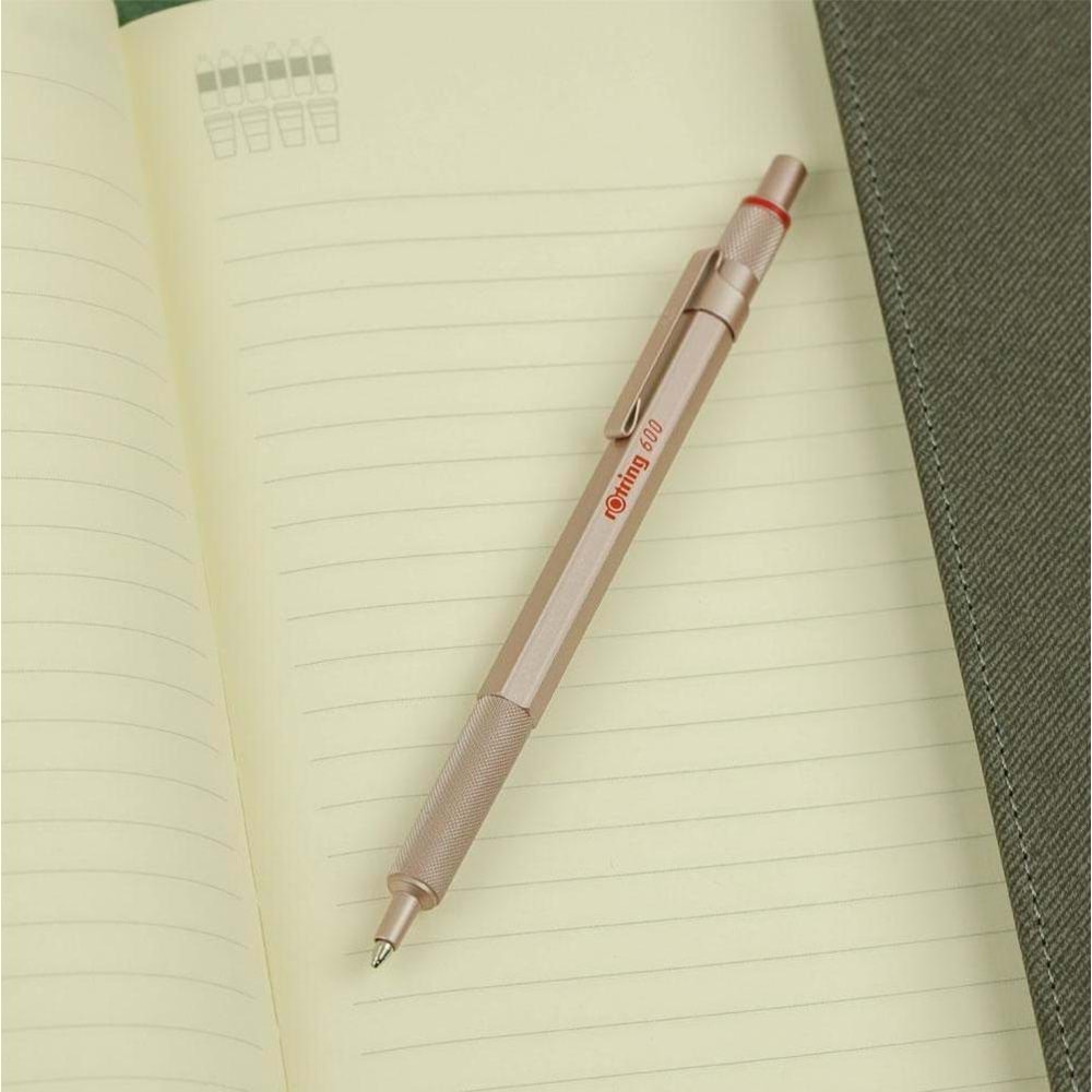 Rotring Tükenmez Kalem Pembe Altın 600