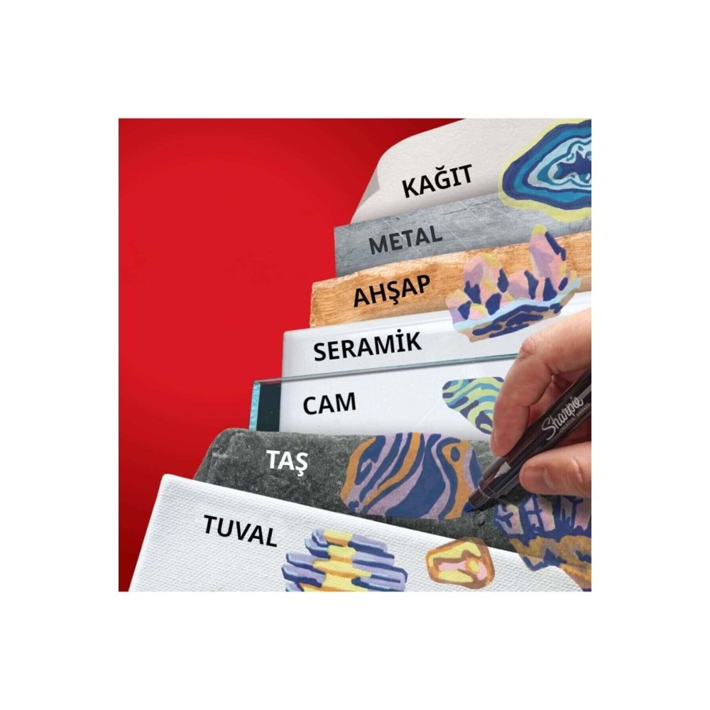 Sharpie Markör Akrilik Doğa Tonları Yuvarlak Uç 5 Li Bl Sh-2213380