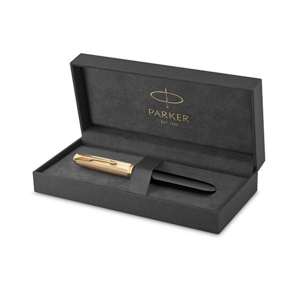 Parker Dolma Kalem Deluxe Siyah Gt 18k F Uç 51