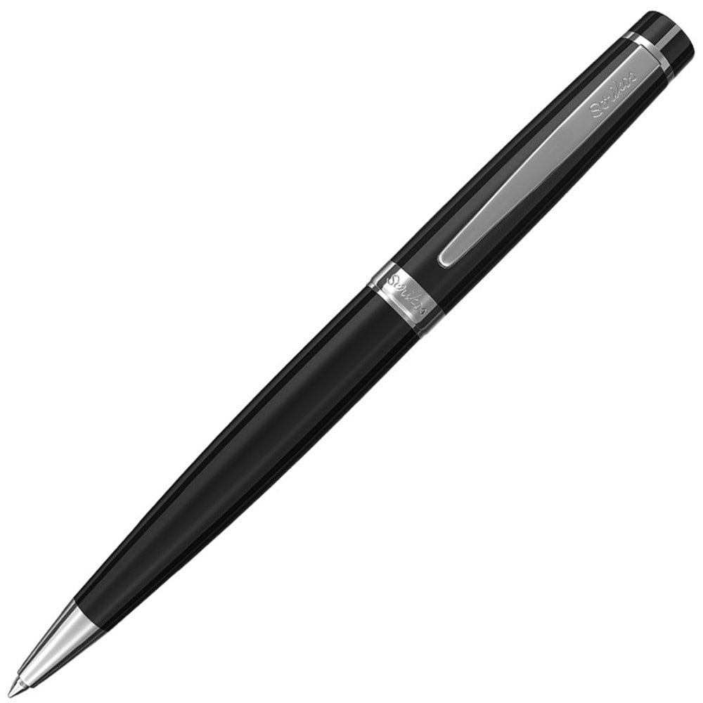 Scrikss Tükenmez Kalem Kutulu Siyah Krom 38