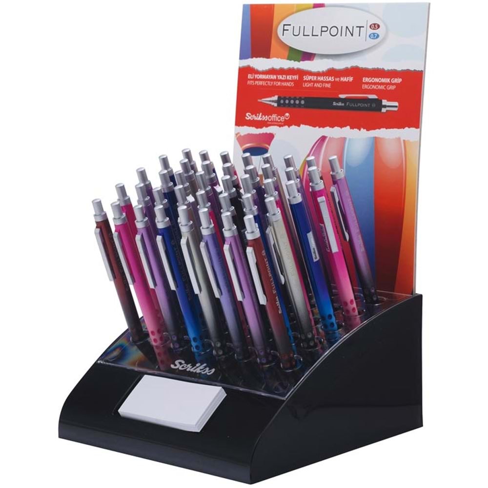 Scrikss Versatil Kalem Fullpoint Pop 0.5-0.7 MM ( 40 Lı Stand )(1 Adet)