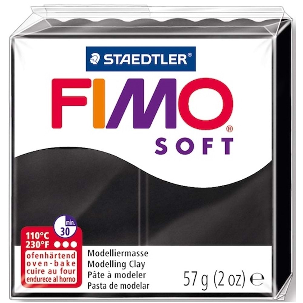 Staedtler Modelleme Kili Fımo Soft Siyah 8020-9 07 (1 Adet)