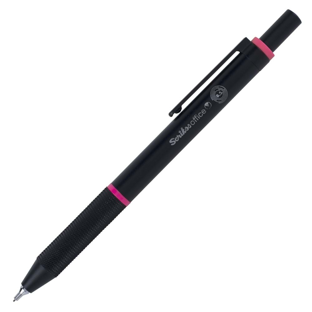 Scrikss Versatil Kalem Twist 0.5 MM Pembe Şeffaf Ambalaj