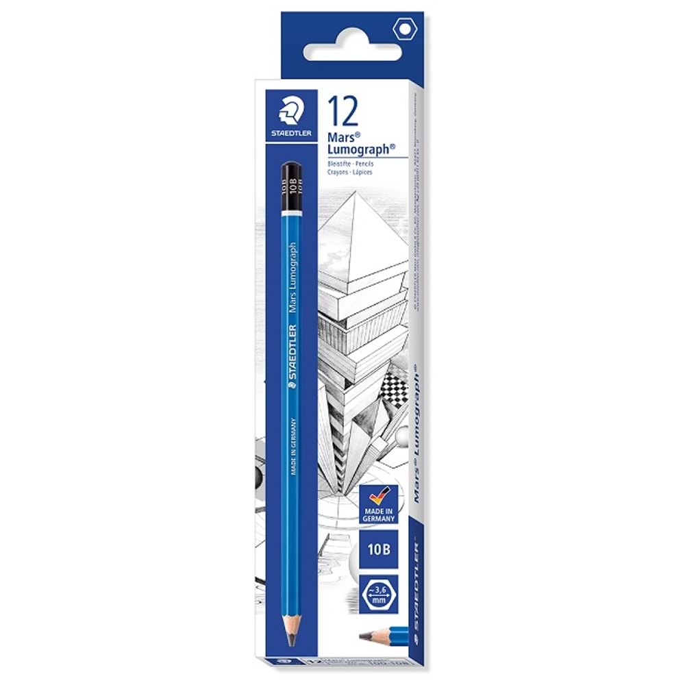 Staedtler Mars Lumograph Kurşun Kalem 100-10B (1 Adet)