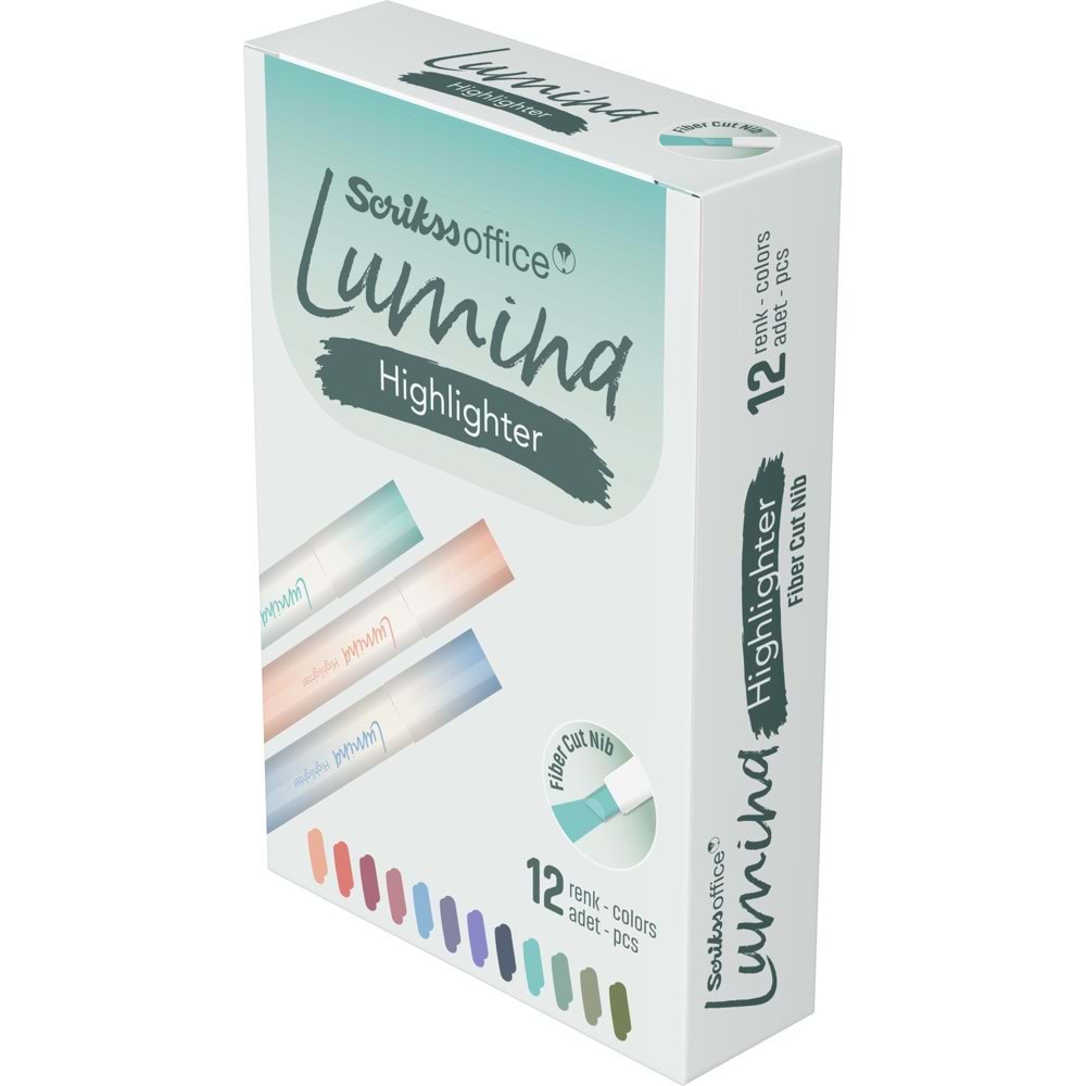 Scrikss Fosforlu Kalem Lumina Lotus Colour 693u 12 Li Kutu T0sbhlmn693u0a