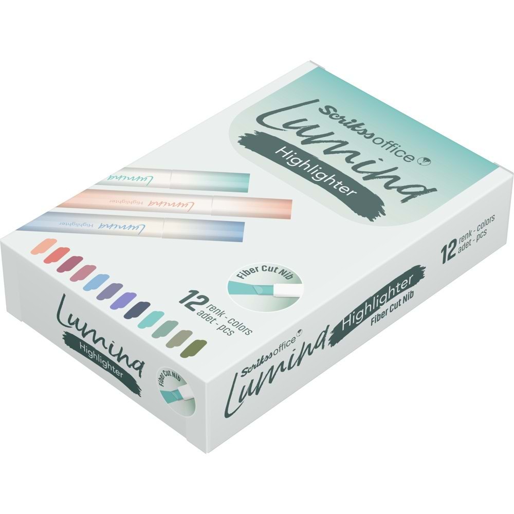 Scrikss Fosforlu Kalem Lumina Pacific Colour 5665u 12 li Kutu T0sbhlmn5665ua
