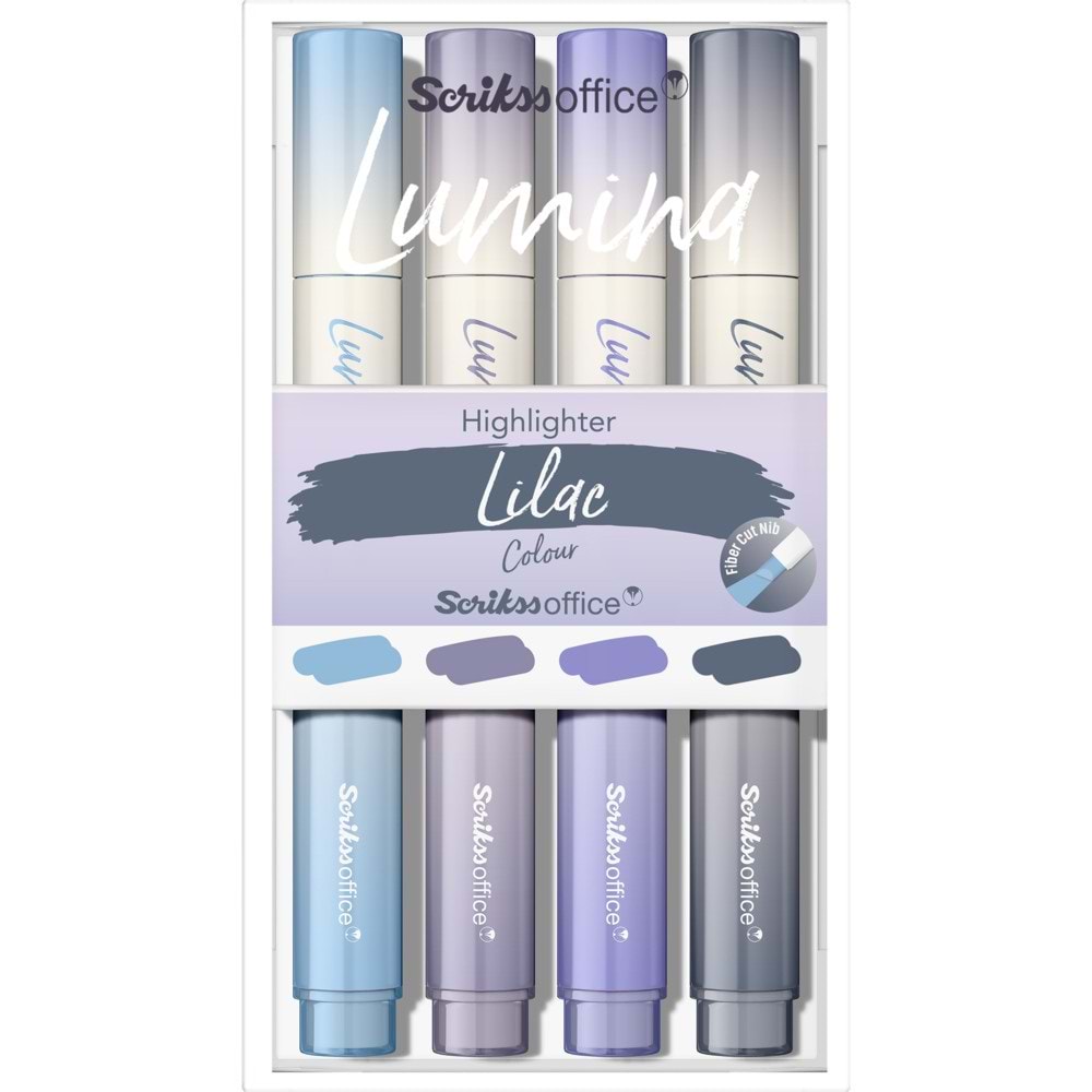 Scrikss Lumina Fosforlu Kalem Lilac 4 Lü Set T0sbhlmnLilaca