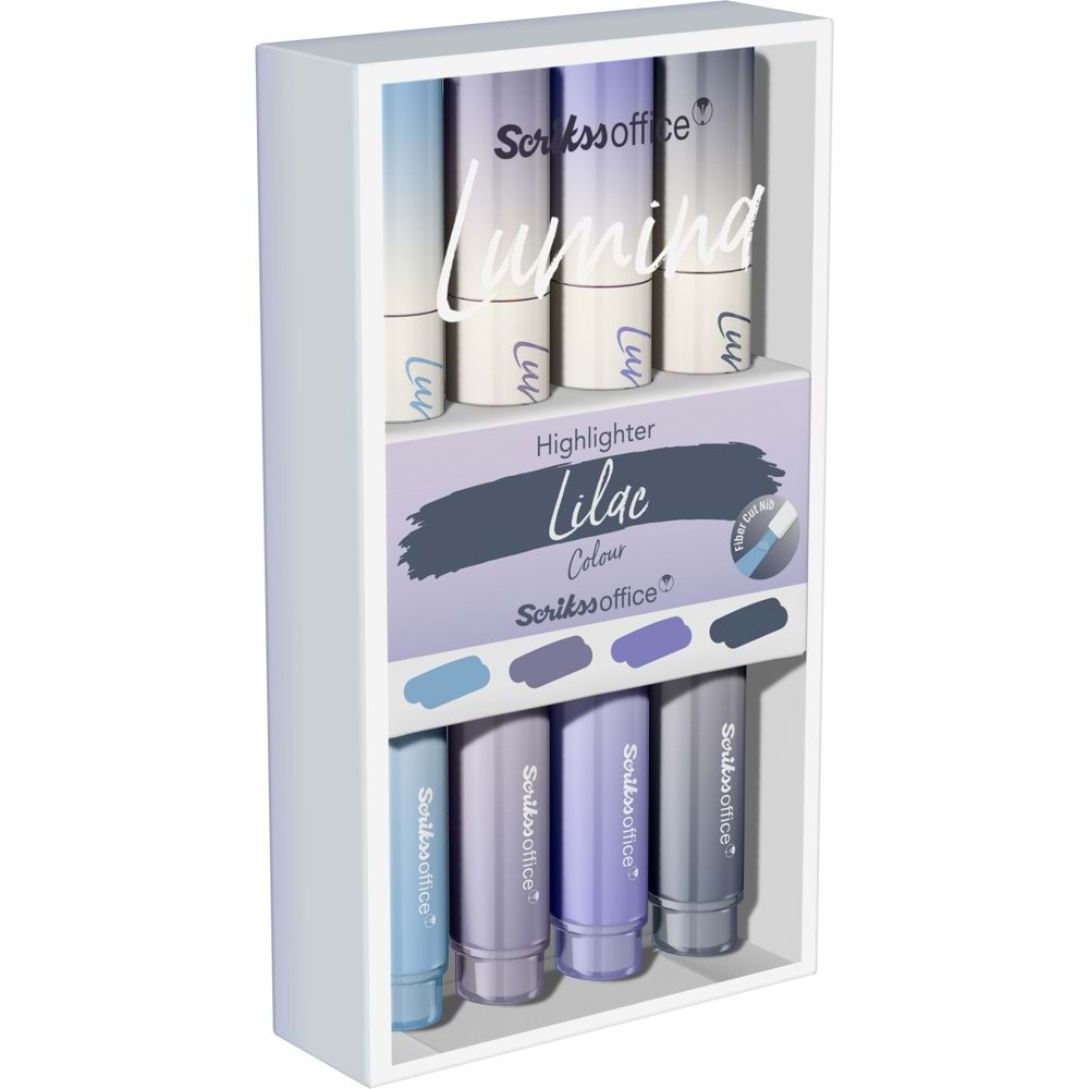 Scrikss Lumina Fosforlu Kalem Lilac 4 Lü Set T0sbhlmnLilaca