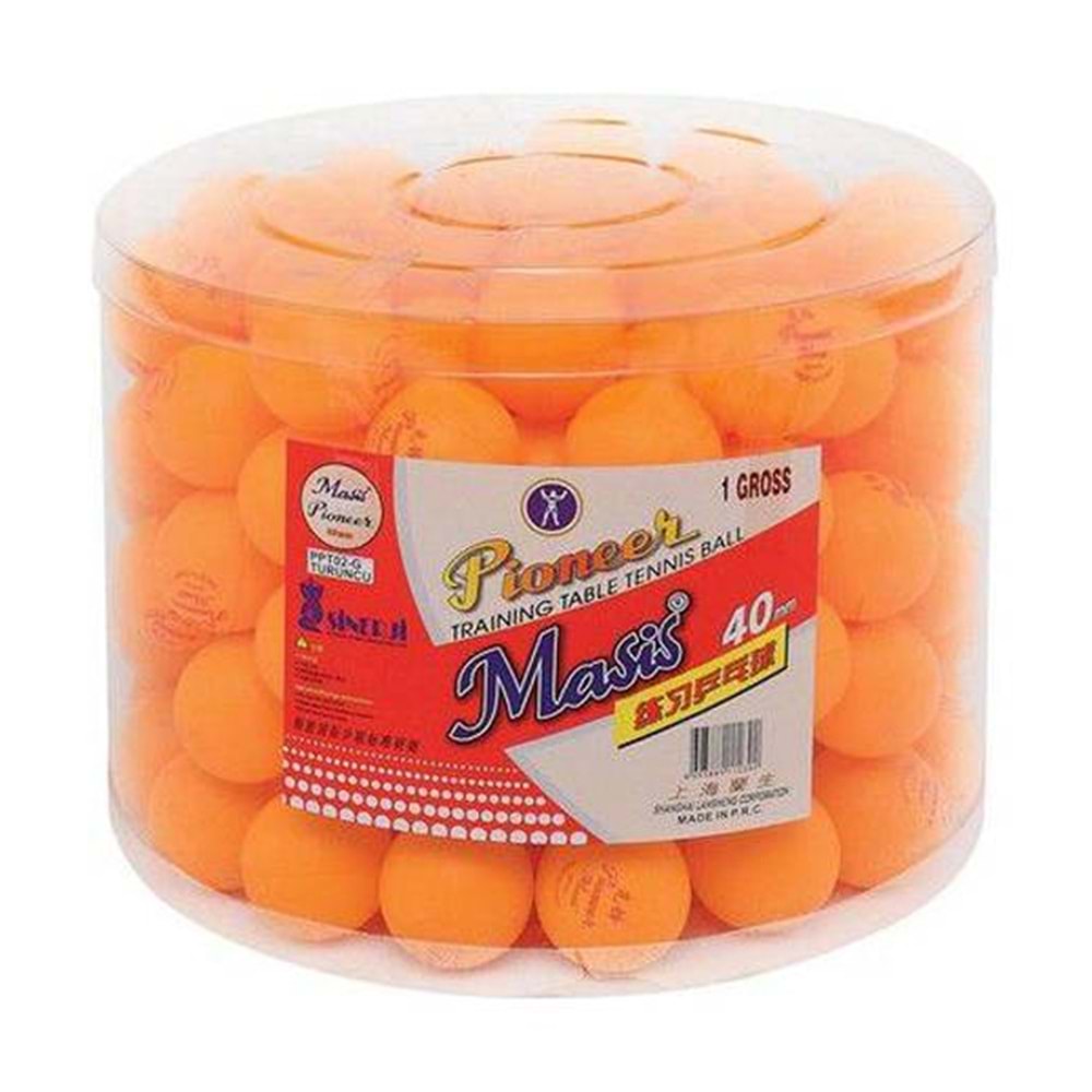 Masis Pin Pon Topu Pioneer 40 MM Renkli PPT03-G (1 Adet)