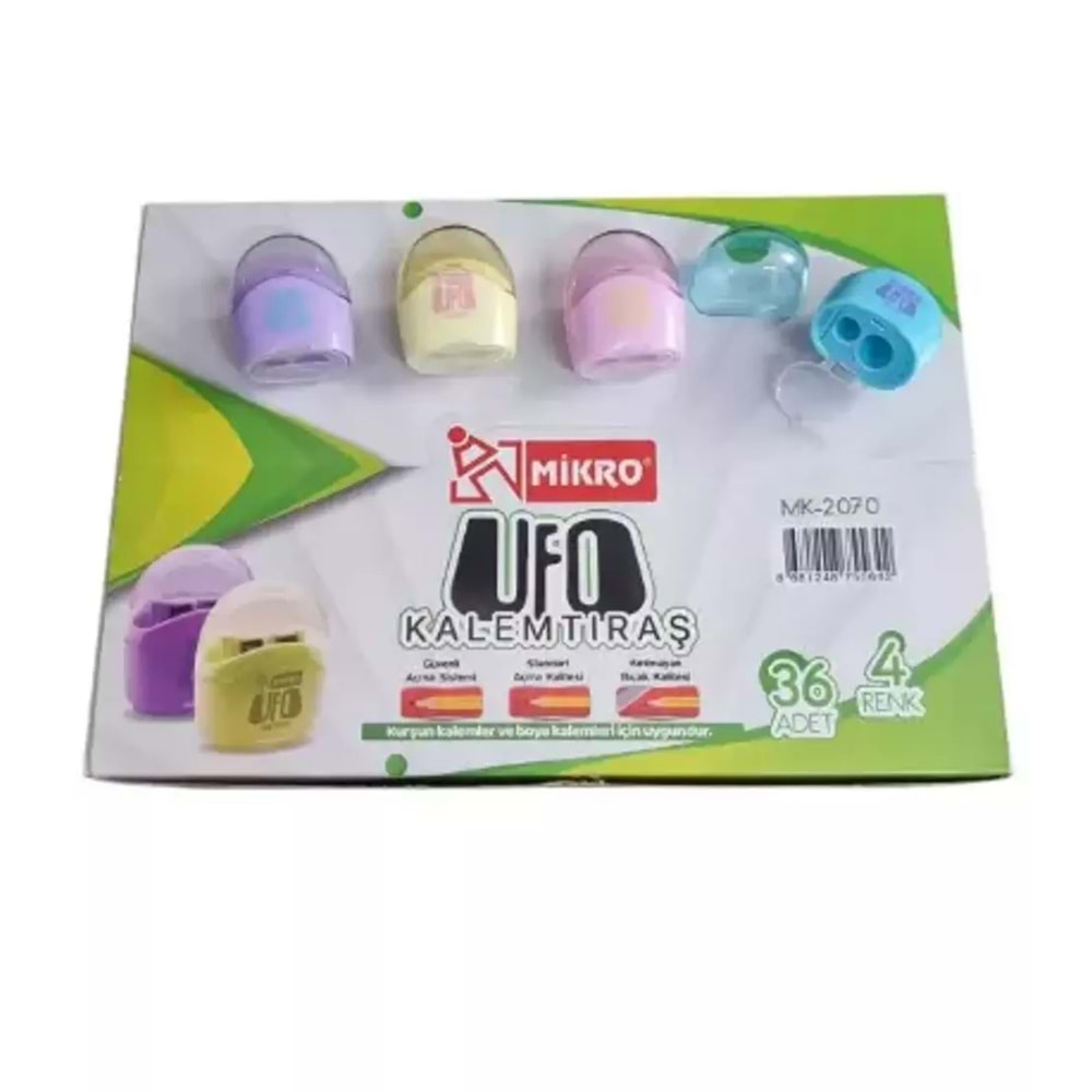 Mikro Kalemtraş Çift Bıçaklı Ufo MK-2070-36 (1 Adet)