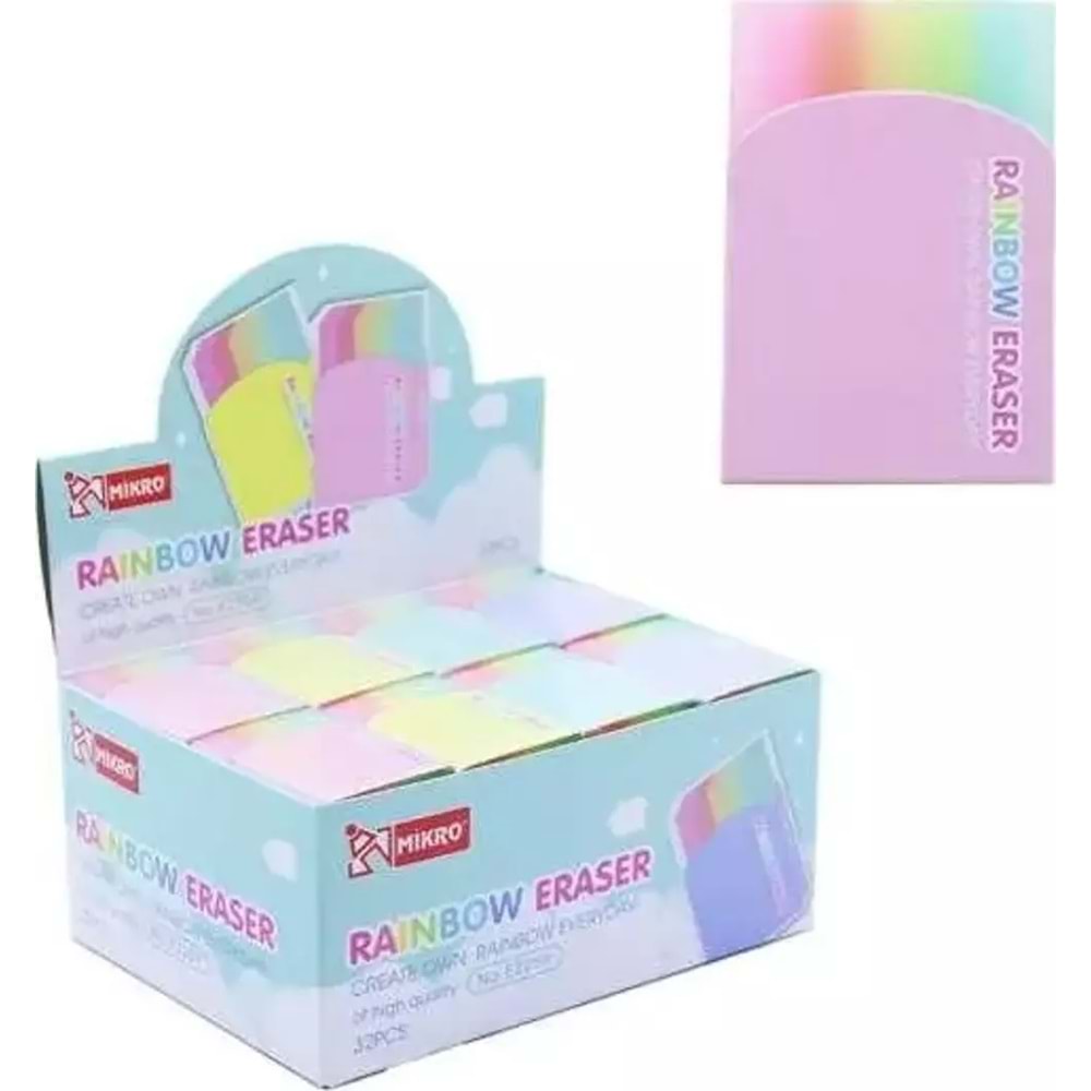 Mikro Silgi Raınbow Pvc 32 Lı E2259