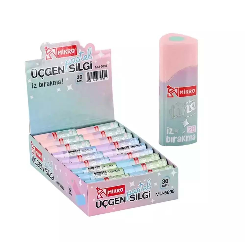 Mikro Silgi Line Pastel MU-5698 (1 Adet)