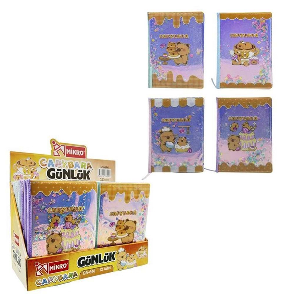 Mikro Günlük Defter Capybara Scaly Gn-646