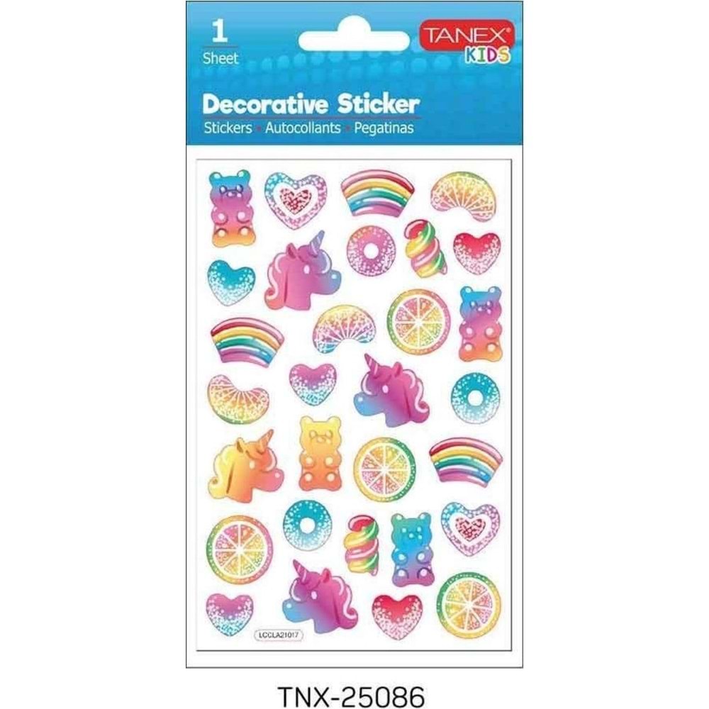 Tanex Unıcorn Serisi Etiketi 5 Ad.Tnx-25086