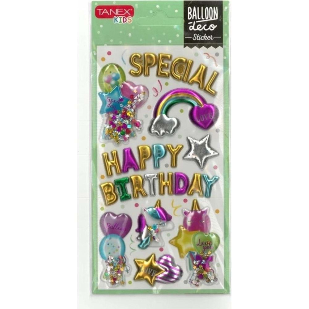 Tanex Balon-5 Serisi Etiketi 5 Ad.Tnx-26005