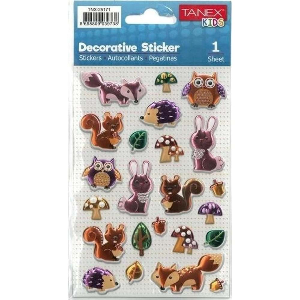 Tanex Orman Canlıları-2 Serisi Etiketi 5 Ad. Tnx-25171