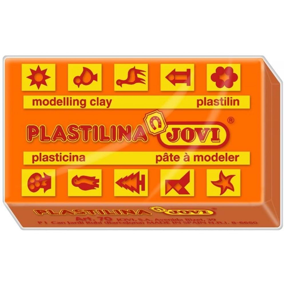 Jovi Oyun Hamuru Plaka 50 GR Turuncu 70/04 (1 Adet)
