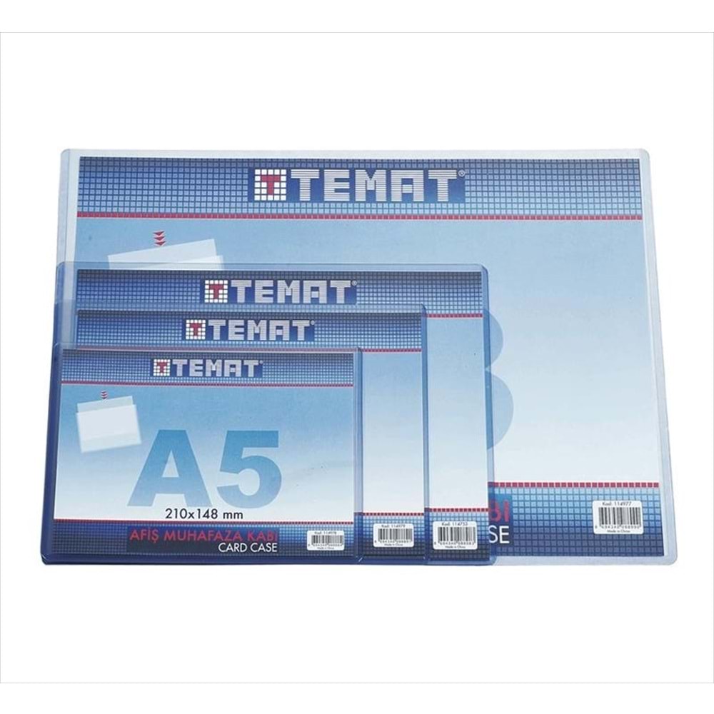 Temat Tabela Poşeti (Afiş Muhafaza Kabı) A5 273245 (1 Adet)