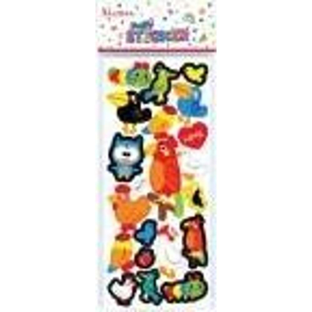 Ticon Puffy Sticker Hayvan Figürleri Tps-007/3 (1 Adet)