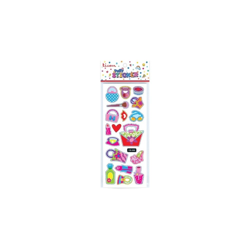 Ticon Puffy Sticker Makyaj Seti Tps-009/09 (1 Adet)