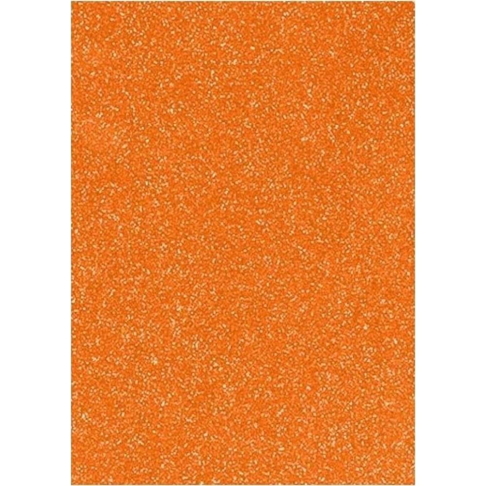 Ticon Fon Kartonu Simli 50x70 Cm 10 Lu Turuncu 139660