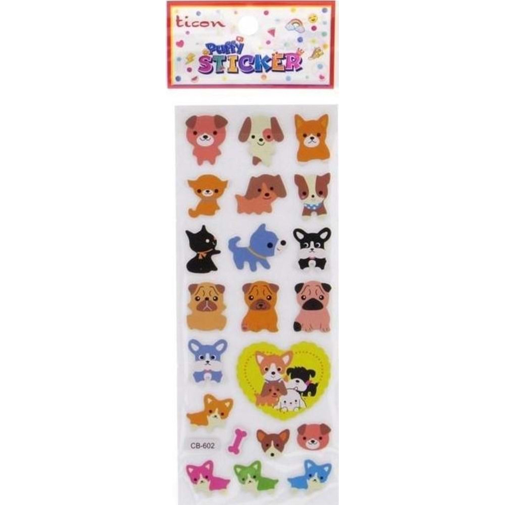 Ticon Puffy Sticker Hayvan Figürler Tps-007/18 (1 Adet)