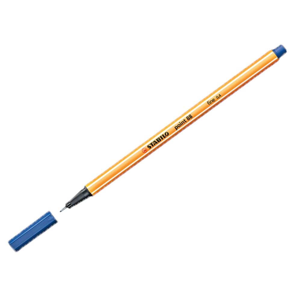 Stabilo Keçe Uçlu İnce Kalem 88 Point 0.4 MM Mavi 88/41 (1 Adet)