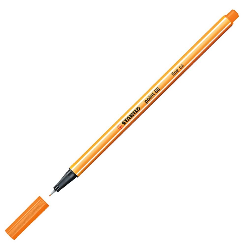 Stabilo Keçe Uçlu İnce Kalem 88 Point 0.4 MM Turuncu 88/54