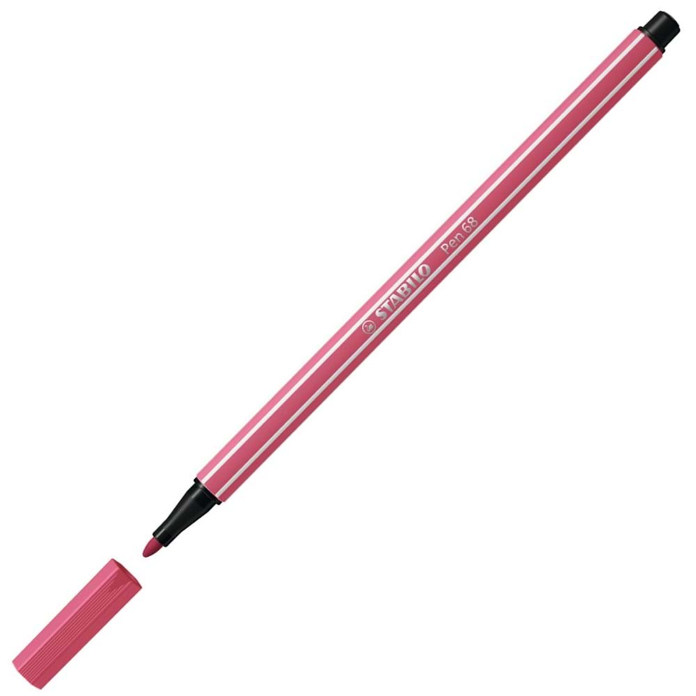 Stabilo Keçe Uçlu Boya Kalemi 1 MM Çilek Kırmızısı 68/49 (1 Adet)
