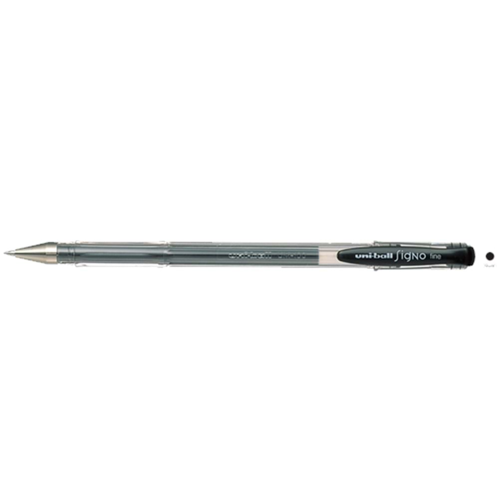 Uni-Ball Roller Kalem Signo Fine Jel Bilye Uç 0.7 MM Siyah UM-100 (1 Adet)