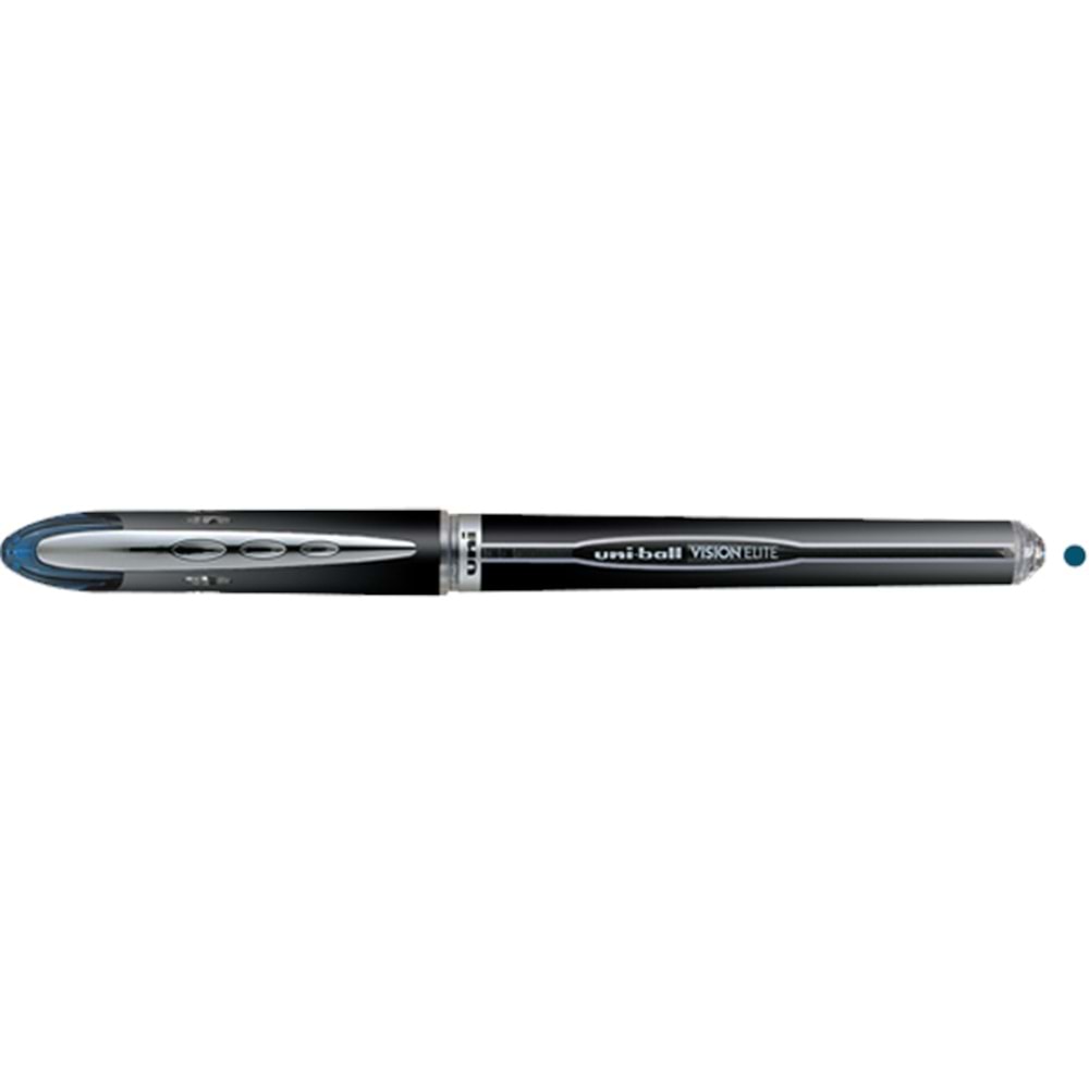 Uni-Ball Roller Kalem Vision Elite Bilye Uç 0.5 MM Mavi Siyah UB-205 (1 Adet)