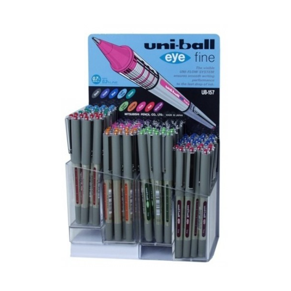 Uni-Ball Roller Kalem Eye Fine Bilye Uç 0.7 MM 120 Li Karışık Renk UB-157 (1 Adet)
