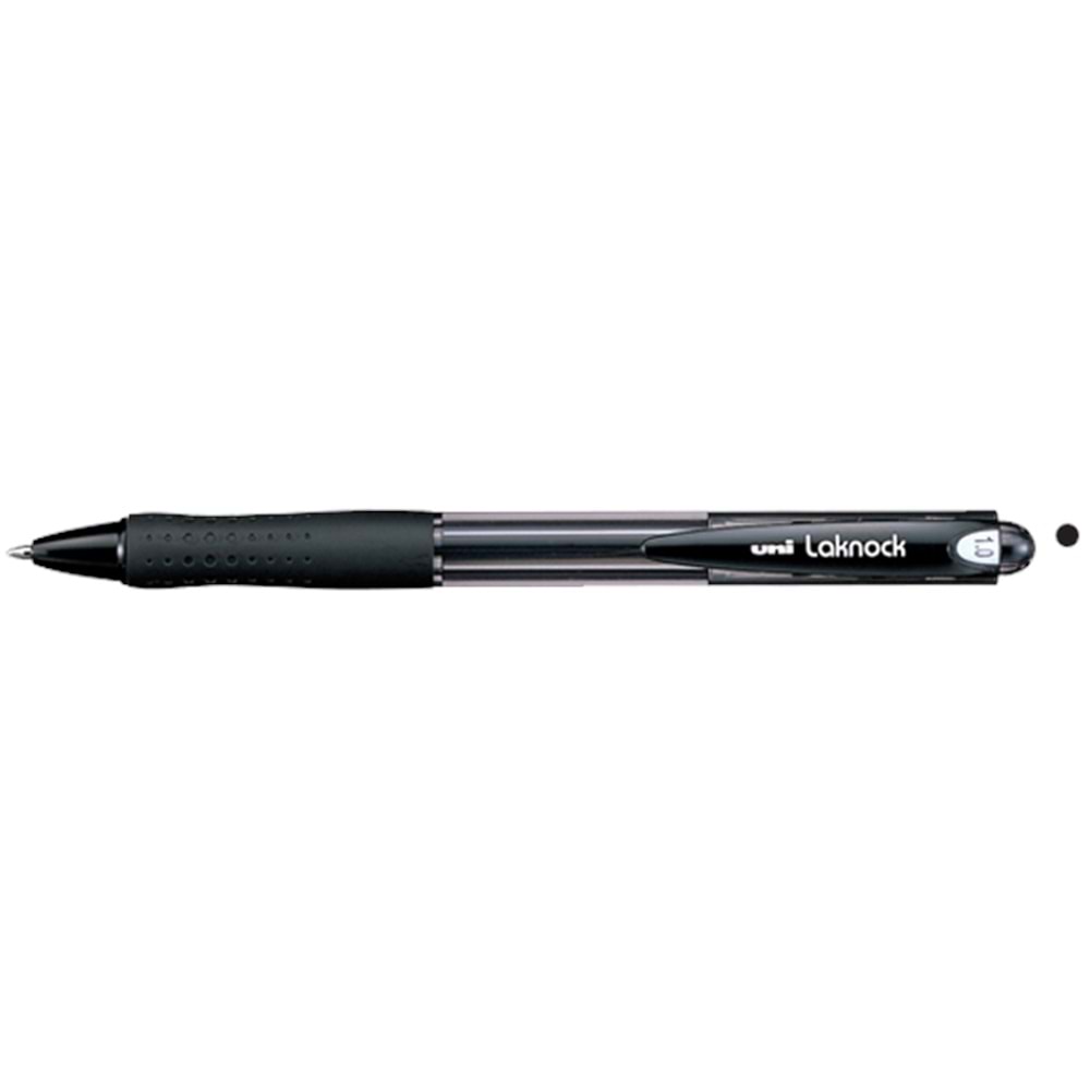 Uni-Ball Tükenmez Kalem Laknock Medium 1.0 MM Mekanik Bilye Uç Siyah SN-100 (1 Adet)
