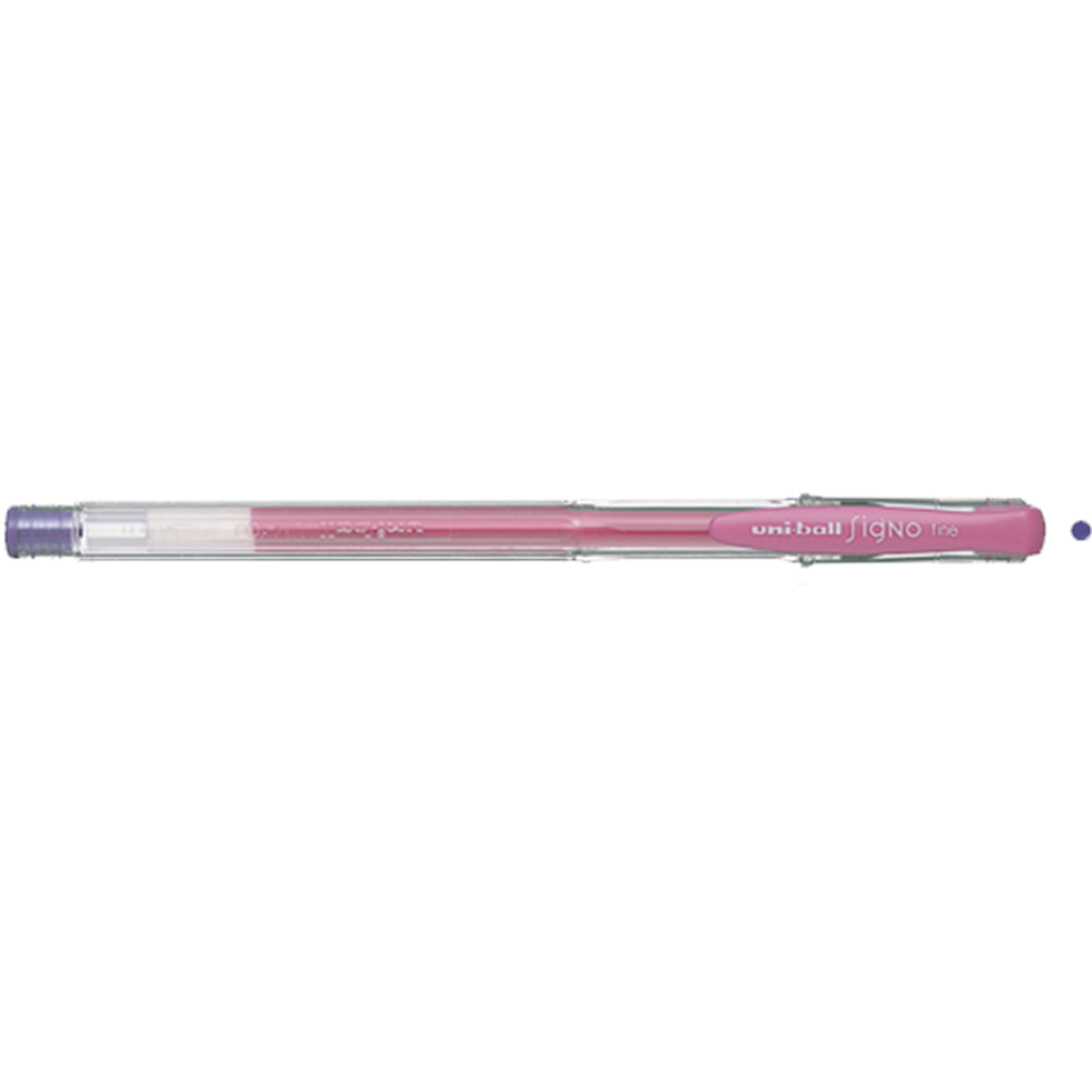 Uni-Ball Roller Kalem Signo Fine Jel Bilye Uç 0.7 MM Mor UM-100 (1 Adet)