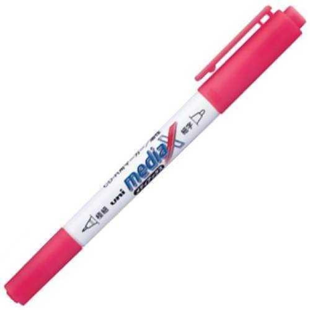 Uni-Ball Asetat Kalemi MediaX CD-R 0.4-0.9 MM Kırmızı PD-153T(1 Adet)