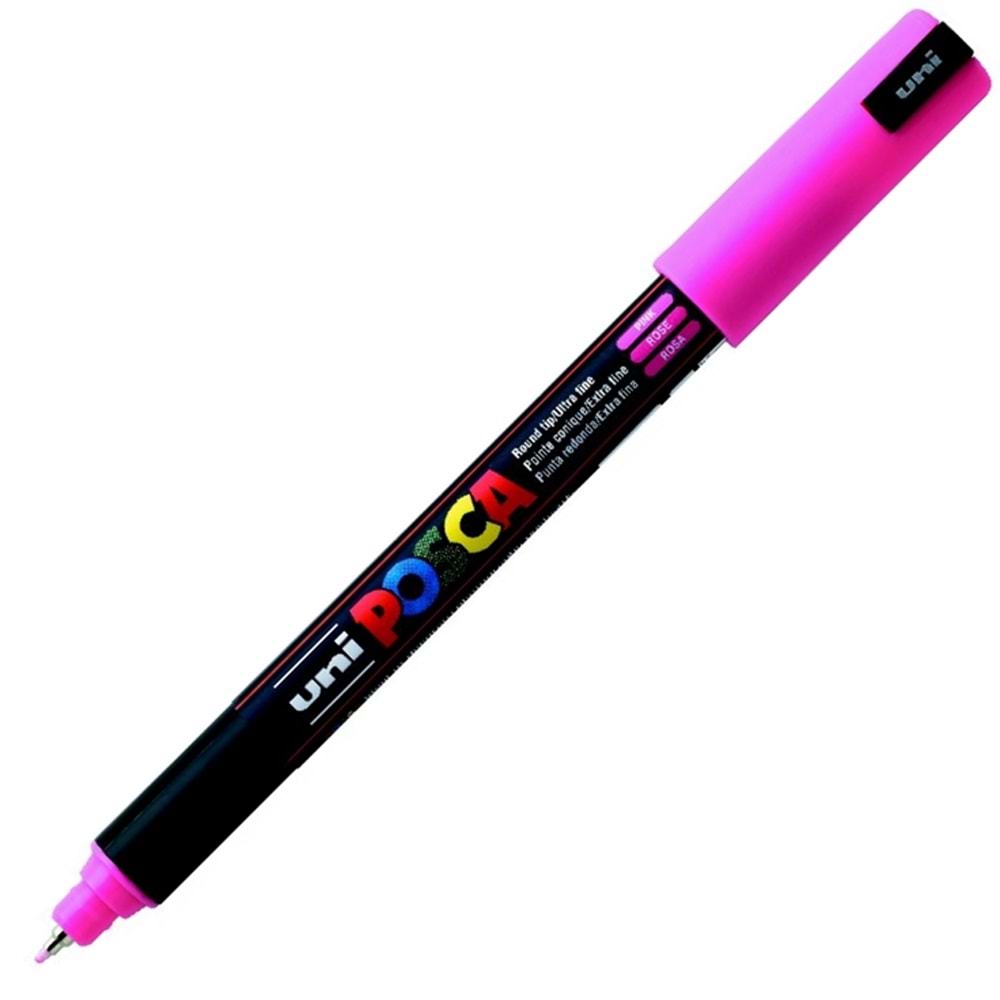 Uni-Ball Markör Boyama Posca Su Bazlı Poster 0.7 MM Pembe N PC-1MR (1 Adet)