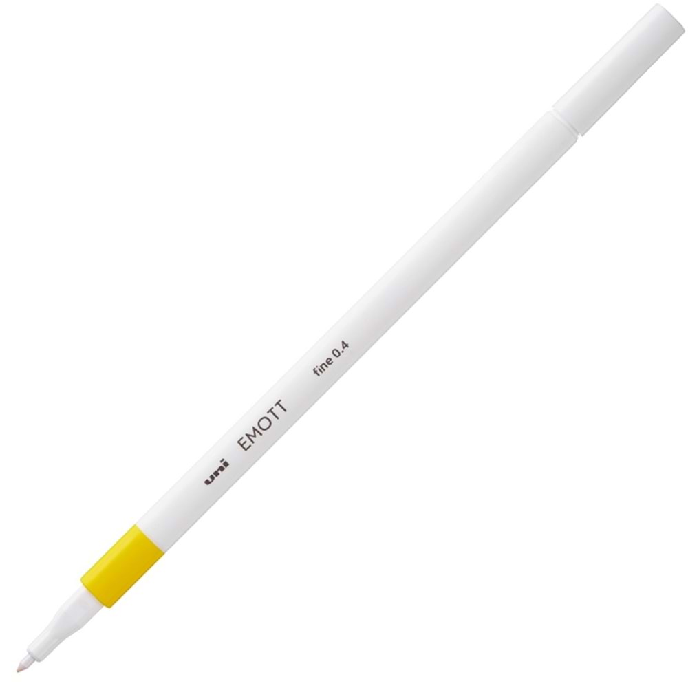 Uni-Ball Akrilik Uçlu Kalem Emott 0.4 MM Fine Sarı (1 Adet)