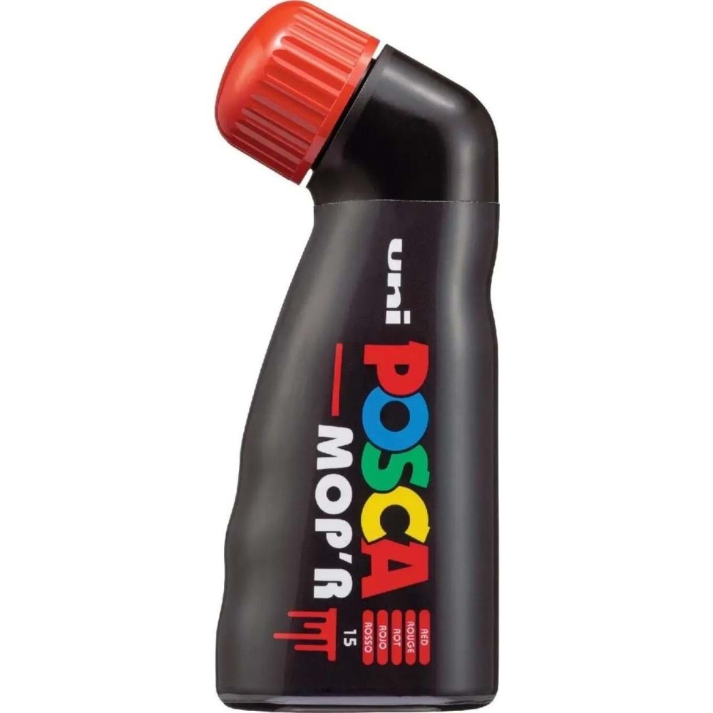 Uni-Ball Posca Mopr 3.0-19.0 Su bazlı mop markörü Kırmızı PCM-22 (1 Adet)