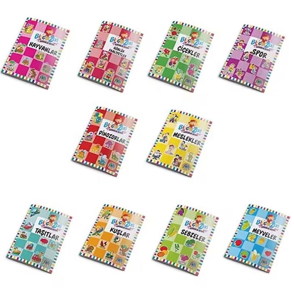 4E Bilgin Zeki Kavramlar Boyama Serisi 10 Kitap